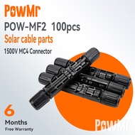 PowMr 100 Pairs 1500V Solar Connectors-IP67 Male/Female Solar Connectors Dedicated Solar Connectors