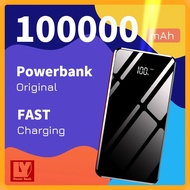 【Powerbank 100000mAh】Original Power Bank Original 100000mah High-Capacity Power Bank For iphone LCD
