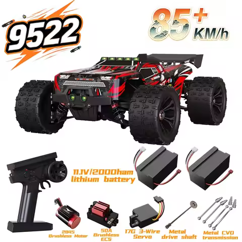 9522PRO 85KM/H High-speed RC Car Brushless Four-wheel Drive Off-road Drift 1:16 Professional Racing