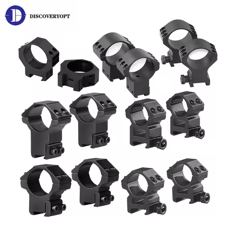 1 Pair 25.4mm 30mm 34mm Scope Mount Ring Set For Picatinny Dovetail Rail High Low Profile 1inch Scop