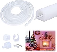 Muzata 16.5Ft/5M Silicone LED Channel System, Flexible Tube for DIY Neon Light Box Enclosed IP67 Wat