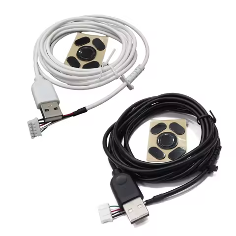 CPDD 1Set Durable USB Mouse Cable Cord and Mouse Feet for G102 Gaming Mouse Replacement Part Repair 