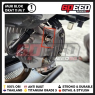 HONDA MESIN Engine Block Nut 11 M 7 ThreadHONDA Daxmonkey Super Cub CT 125ST Grade 5 Titanium Bolts 