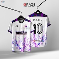 (READY STOCK) Custom Name New Football Jersey Design men's shirt Malaysia Team Outdoor Sports Jersey