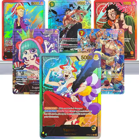 Anime OPCG Collection Game Cards Yamato Sugar Roronoa Zoro Marco Edward.Newgate Gecko Moria Color Fl