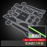 แผ่นรองประตูรถแบบกันลื่นสำหรับ Toyota Land Cruiser Prado LC150 LC200 แผ่นรองกระติกน้ำกันลื่น แผ่นรอง