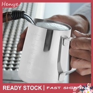 Henye Stainless Steel Coffee Pitcher 550ml for Cafes Barista Latte Art
