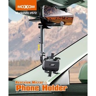MOXOM MX-VS72 Rearview Mirror Phone Car Holder Mobile Clip Arm 360 Rotation Adjustable Saftey Best Viewing Angle