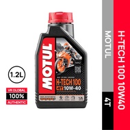 MOTUL H-TECH 100 10W40 4T FULLY SYNTHETIC ENGINE OIL VIETNAM 1.2L / 1.2 LITER (MINYAK HITAM MOTOR RS