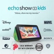 Echo Show 5 (2nd Gen) Kids | Designed for kids parental controls screen alexa smart home reader music speaker