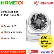 Iris Ohyama Circulator Fan 6" PCF-HD15 WH