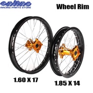 14 17 inch wheel Front 1.60-17" inch Rear 1.85-14" inch aluminium Alloy Wheel Rim For 160cc 150CC Di