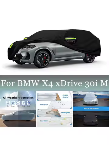 Full Car Cover For BMW X4 xDrive 30i M Waterproof Summer Sun Shade Anti-UV Winter Rain Snow Prevent 