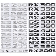 ABS Car Letters Rear Trunk Badge Emblem Sticker for Lexus IS200 IS300 IS250 IS350 ES200 ES240 ES250 