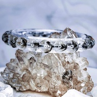【魚刺銀鈦】高品透料 蜻蜓翅 黑銀鈦晶 水晶手鍊手串 一物一拍
