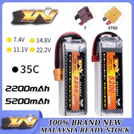 Rc Lipo 2S/3S/4S/6S Battery XN 35C 7.4V-22.2V For MJX SCY HXRC WLTOYS JJRC MN WPL RC Car RC Crawler 