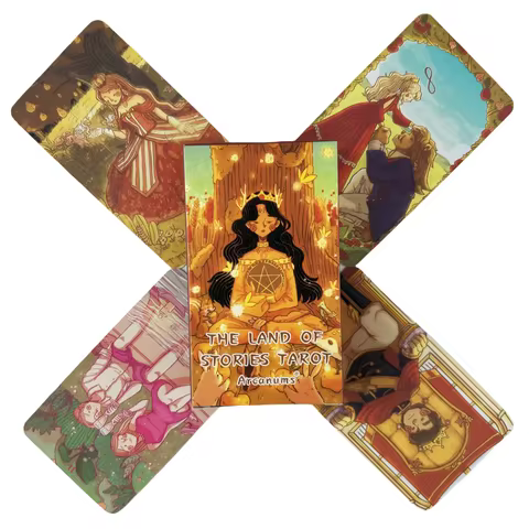 The Land Of Stories Tarot Cards A 78 Deck Oracle English Visions Divination Edition Borad Playing Ga
