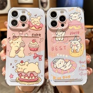 HP Latest Puppy Card Holder For Soft Case Samsung S25 S24 Plus Ultra A06 A26 A36 A56 5G A17 5G A07 A