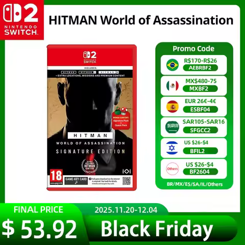 Nintendo Switch 2 Game Deals - Hitman: World of Assassination - Signature Edition Nintendo Physical 