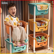 3/4/5 Tier Trolley Book Shelf Rack Living Room Kitchen Trolley Storage Rack Shelf with Wheel 5 Tier 