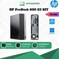 PC i5 HP ProDesk 600 G3 SFF Intel Core i5 (7th Gen) / 8GB RAM / 240GB SSD / Win 11 Pro (Refurbished 