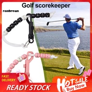 <rainbrown> Golfer Score Counter Golf Score Counter Golf Beads Score Counter with Clip – Portable Go