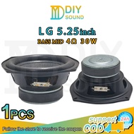 DIYSOUND LG 5.25 inch 4Ω 30W Subwoofer Speaker Car Stereo BASS 5.25 inch Midrange Speaker Car Speake