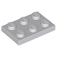 Lego 3021 part Plate 2 x 3 light bluish grey LBG