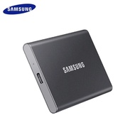 T7 Samsung แบบพกพา SSD สถานะฮาร์ดไดรฟ์1TB 2TB 4TB USB ฮาร์ดไดรฟ์เสริม3.2 Gen 2 Type-C สำหรับโน็คบุคต
