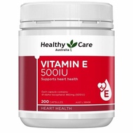 Healthy Care Vitamin E 500iu 200Caps