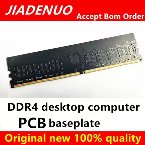 DDR4 4th Desktop computer RAM PCB Empty Board Barebone with 8-bit Dual-Side 16 Memory Particle Posit