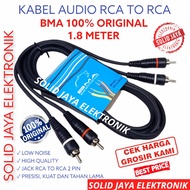 ORIGINAL BMA RCA CABLE 2 2 2-2 RCA CABLE 2 PIN RCA TO RCA CABLE 2RCA 2RCA AUDIO AMPLIFIER INPUT CABL