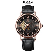 Buzz Germany Jam Tangan Lelaki Men's  Leather Automatic Watch BZ-K7010