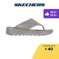Skechers Women Foamies Footsteps Beach Ready Walking Sandals - 111578-DKTP Dual-Density, Machine Washable, Luxe Foam SK7