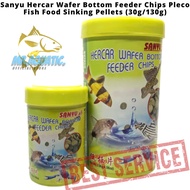 Sanyu Hercar Wafer Bottom Feeder Chips Pleco Fish Food Sinking Pellets (30g/130g)
