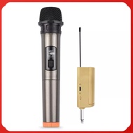 MIT Handheld Wireless Microphone VHF Dynamic Mic with Portable Mini Receiver 6.35mm Plug Compatible with Speaker Karaoke System Home Theater System Amplifier Sound Card Mixer for K