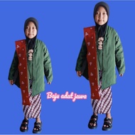 CHILDREN'S STRIPE KEBAYA SET PLEASE SKIRT / SLENDANG BROS