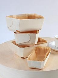 Metis 木質小吐司盒面包烘焙木盒烤箱木托紙托棗糕金枕蛋糕