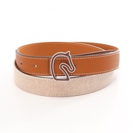 【สินค้ามือสอง】 เข็มขัด เฮอร์มีส HERMES รุ่น Tonnerre แบบรีเวอร์สิเบิล เข็มขัดสำหรับสุภาพสตรี สินค้าใ