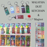 Keychain Malaysia Wang Duit Ringgit 6 in 1 Keychain &amp; Magnet / Malaysia Souvenirs Keychain Fridge Magnet