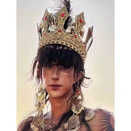 Ancient Greece King Headdress Sultan cos Crown Dunhuang Egyptian Pharaoh Photo Hair Accessories Exot