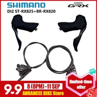 SHIMANO New GRX DI2 ST RX825 Shifter BR RX820 Brake Caliper 1x12s Di2 Hydraulic Disc Brake Bicycle A