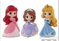 全新 行版 Qposket petit 迪士尼 Disney Ariel Sofia Aurora (全3種) 小魚仙 睡公主 MERMAID