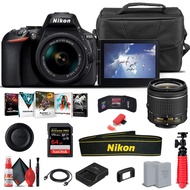 Nikon D5600 DSLR Camera with 18-55mm Lens (1576) + 64GB Card + Case + Corel Photo Software + EN-EL14