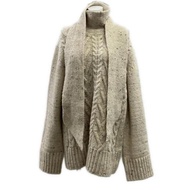 Ganni Sweater ivory Size s Women Long black sleeves Direct from Japan Secondhand