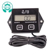 Timer Engine Tach Hour Meter Gauge Inductive Car Stroke Engine LCD Display for Car Motor Boat