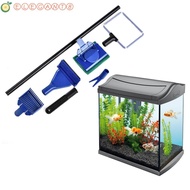 AELEGANT Aquarium Tank Clean Set, Portable 5 in 1 Fish Tank Glass Cleaning Brush, Multifunctional With Long Handle Adjustable Aquarium Cleaning Tools Kits Fish Tank Glass Clean