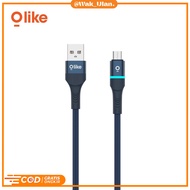 OLIKE KABEL DATA CHARGER FAST CHARGING LED USB MICRO TYPEC LIGNING D101 D101C D101M D101L