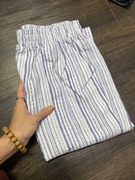 MỚI] QUẦN NỮ BAGGY SỌC  DÀI 90-93CM _ chất linen ( hàng vải xí nghiệp dư)