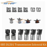 STPAT 0B5 DL501 7-Speed Transmission Solenoid Valve Mechatronics Automatic Gearbox Set For Audi A4 A